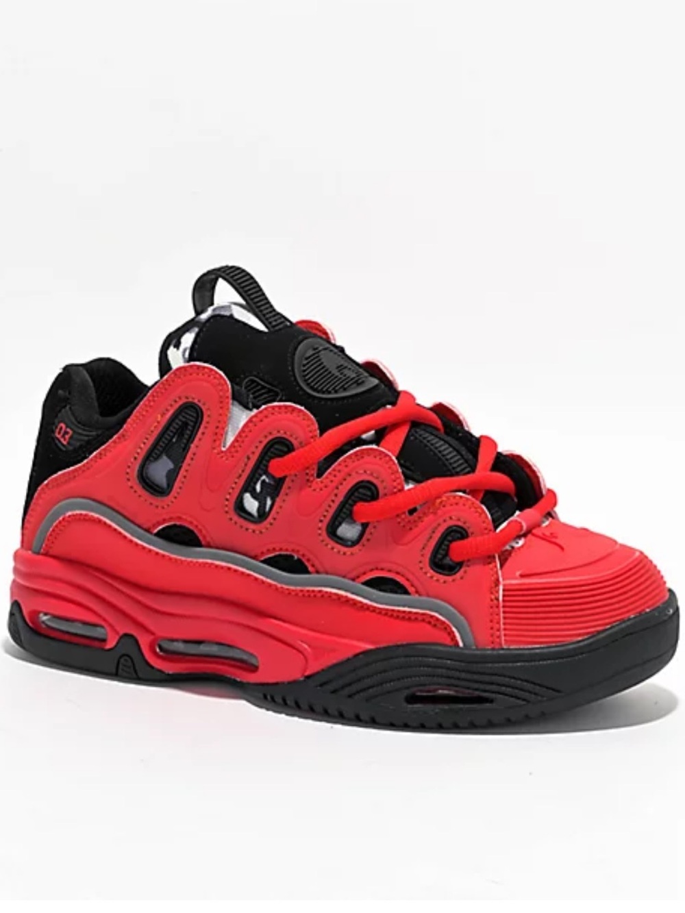 OSIRIS D3 Red and Black Sneakers